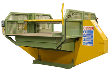 The Green Machine pallet dismantler machine